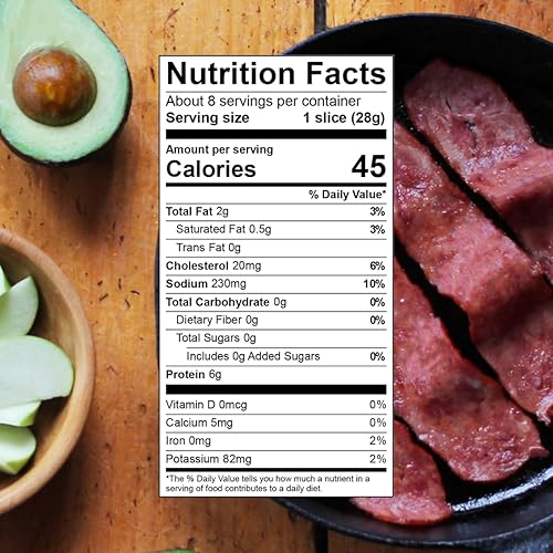 Miniatura 7 de Wellshire Farms 8 onzas de tocino de pavo orgánico sin azúcar – Hecho de muslos de pavo orgánicos sin antibióticos ni hormonas, una alternativa de