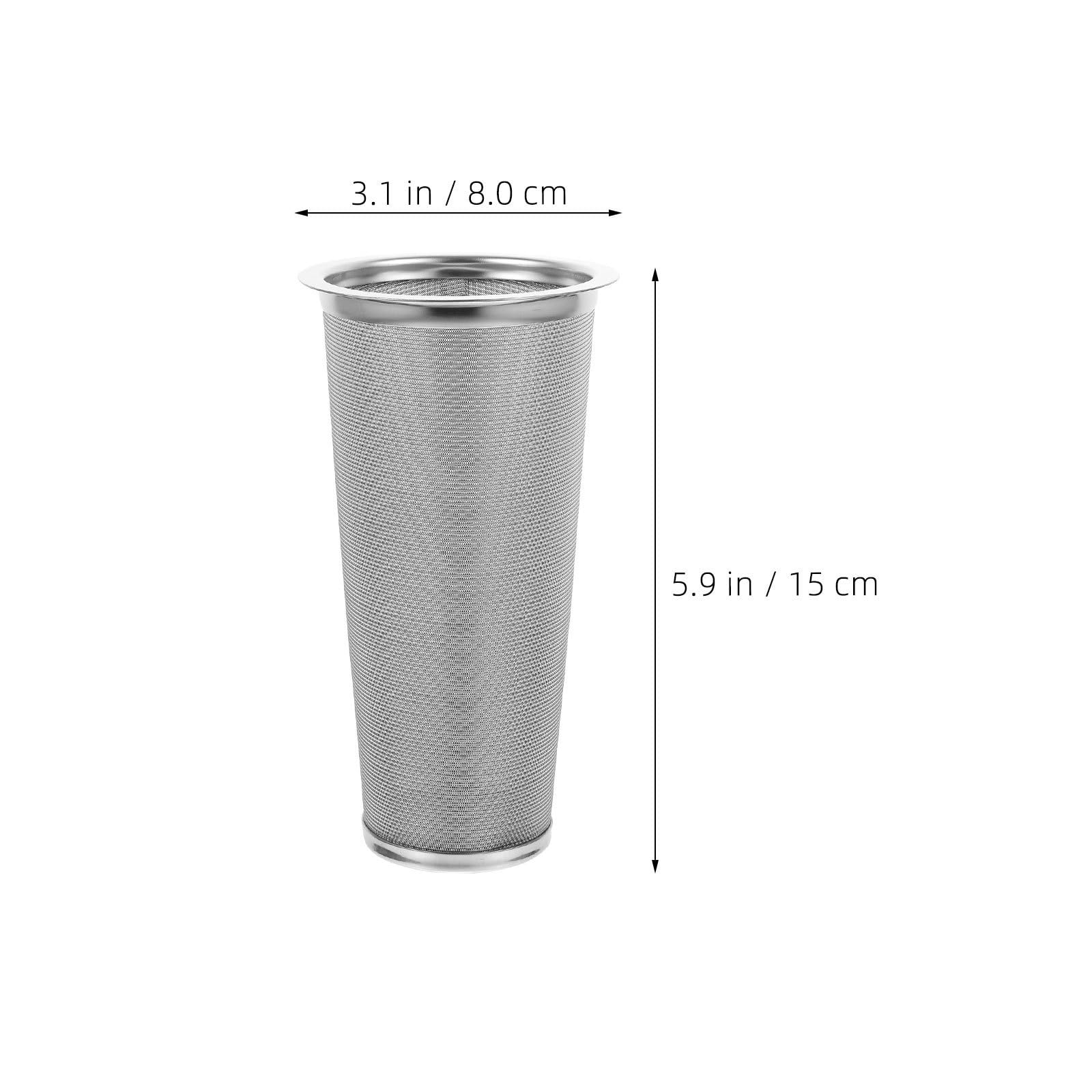 iplusmile Kraftstofftank Feinmaschenfilter aus Edelstahl 304, 2 Stück, konischer Siebkorb mit Flansch, wiederverwendbar, ideal für Lkw und Boote