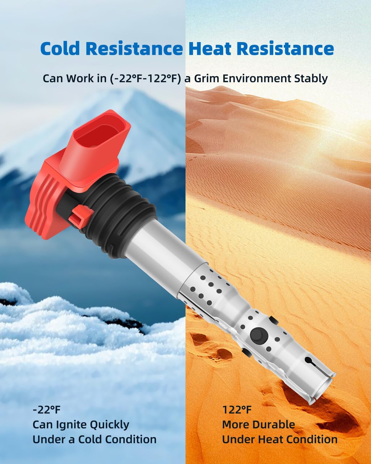 ECCPP UF483 6 ignition coils with 6 iridium Spark Plugs 2001 2002 2003 2004 2005 A4 A4 TT TT UF483 GN10444 673-9301