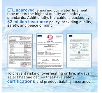 Amazon.com : HEATIT 8JHSF1 75ft Heat Tape for Roof and