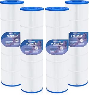 Future Way CCP420 Pool Filter Cartridges Replacement for Pentair Clean & Clear Plus 420, Replace Pentair R173576, Pleatco PCC105-PAK4, 420 sq.ft, 4-Pack