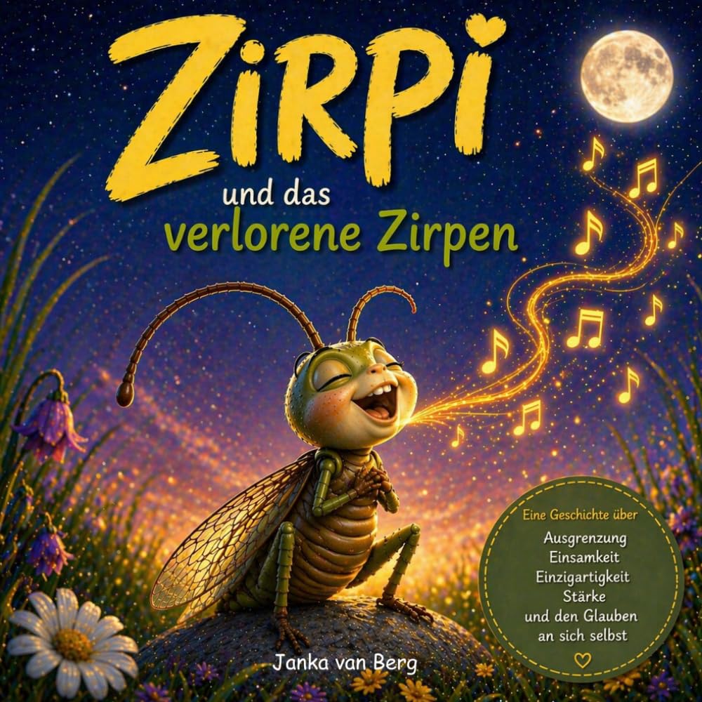 Zirpi und das verlorene Zirpen: Ein Mutmachbuch über Ausgrenzung, Selbstvertrauen und den Glauben an sich selbst