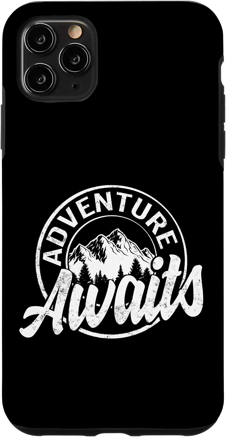 iPhone XR Adventure Awaits Travel Tee Camping Hiking Mountain Glamping Case
