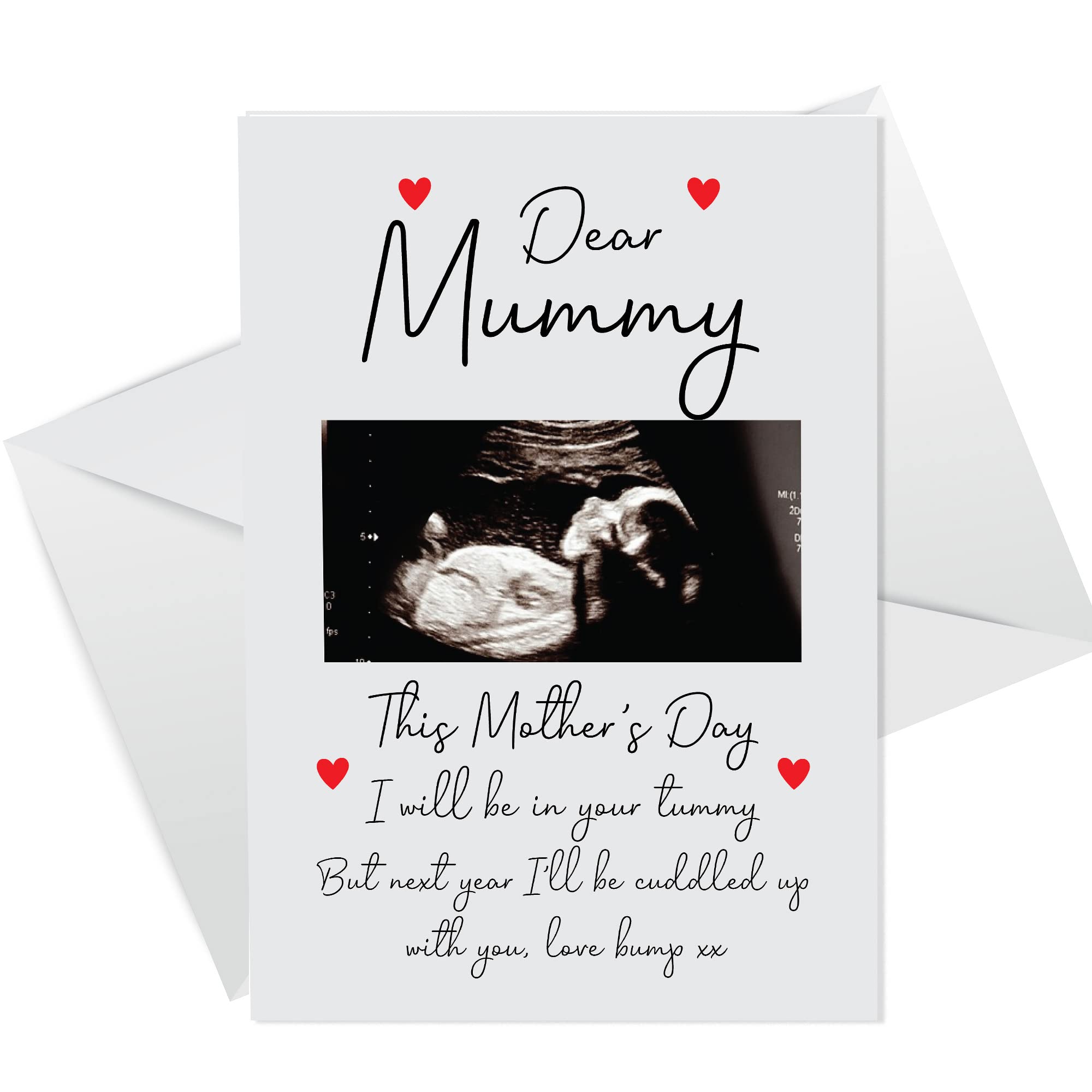 1st Mothers Day Card From Bump Personalised Photo Mummy To Be Card Baby Card