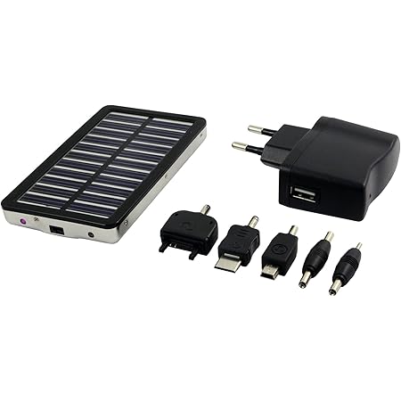 LogiLink Universal Solar Ladegerät mit Lithium-Ionen Akku