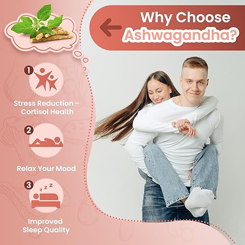 Miniatura 4 de Gomitas de hongos de melena de león para adultos, 4000 mg de extracto de hongo y 250 mg de Ashwagandha, apoyo cognitivo, estado de ánimo, salud y