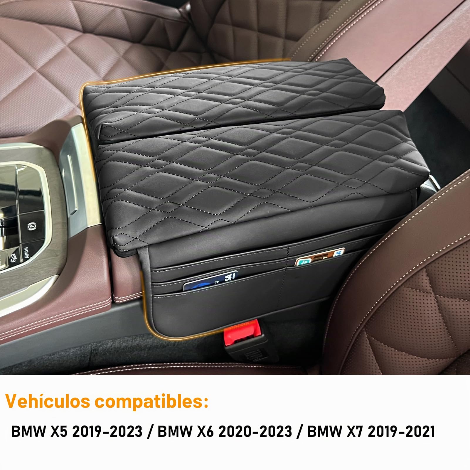 TTCR-II Fundas para Reposabrazos Compatible con BMW X5 G05 X6 G06 X7 G07