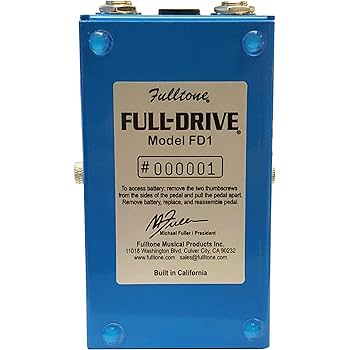 Amazon.com: Fulltone Full-Drive 1 Overdrive Pedal — 3-Mode