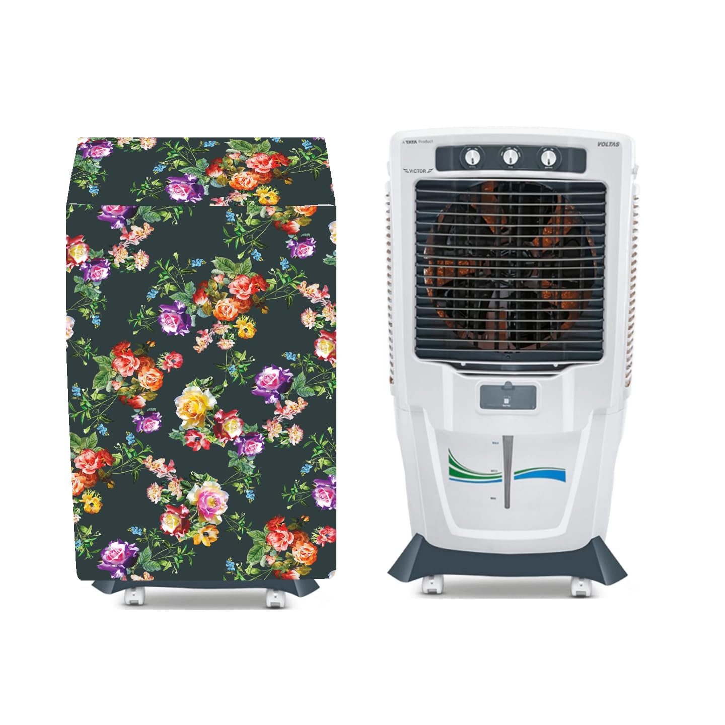 HomeStore-YEPHomeStore-YEP Air Cooler Cover Compatible for Voltas Victor 90 Litre Desert Cooler Cover Size(LXBXH) cm: 64.8 X 46.4 X 115