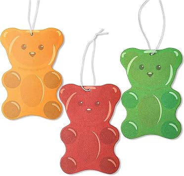 Gummy Bear Car Air Freshener 3 Scents Pack of 3