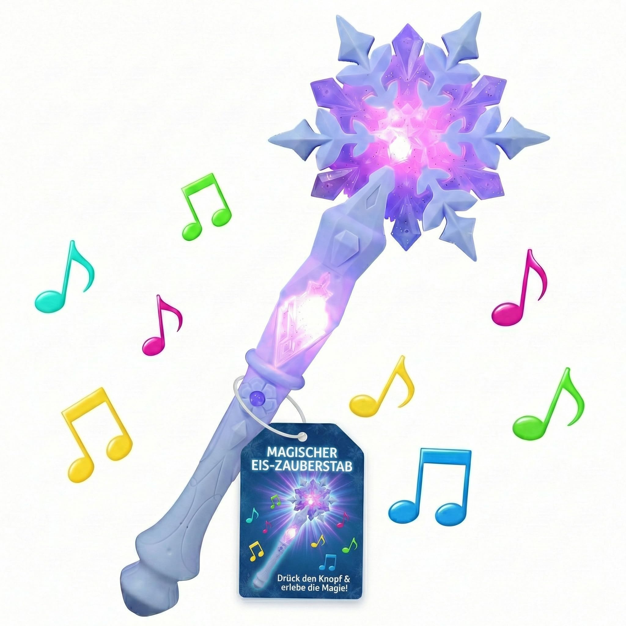 Varita Mágica Luminosa Con Forma De Corazón – 12 Canciones Y Efectos De Luz – Accesorio De Disfraz Para Fiestas Y Sesiones De Fotos
