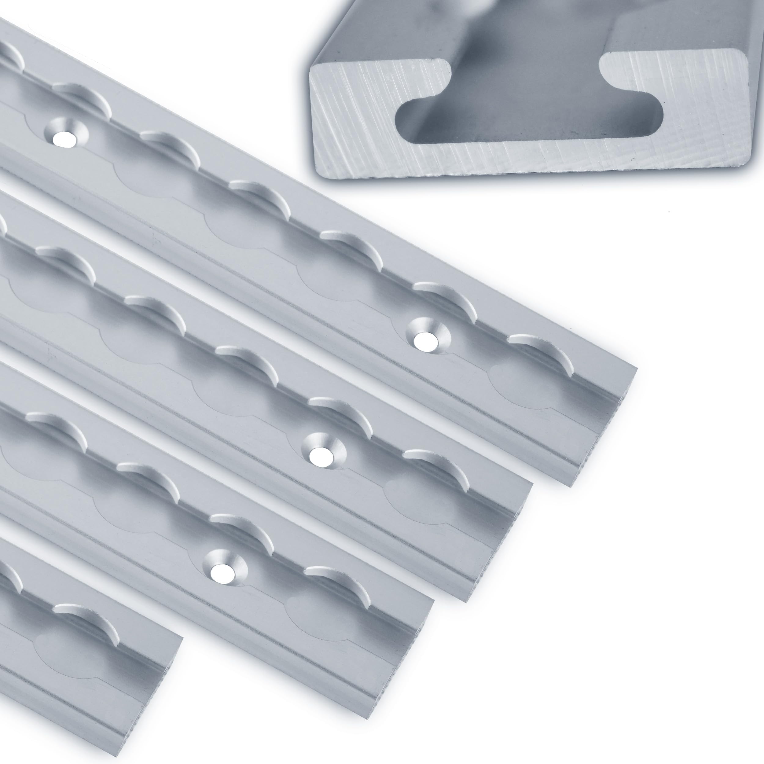 Rail D'Arrimage Aluminium Forme Carrée - Testé Contrôle Technique - Longueur Sur Mesure 0,5 à 20m