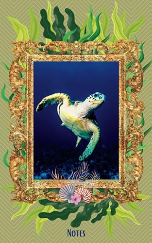 Petit carnet de notes ligné tortue marine: Sea turtle Notebook Original Fantaisie 120 pages Format 12.7cm /20.32 cm