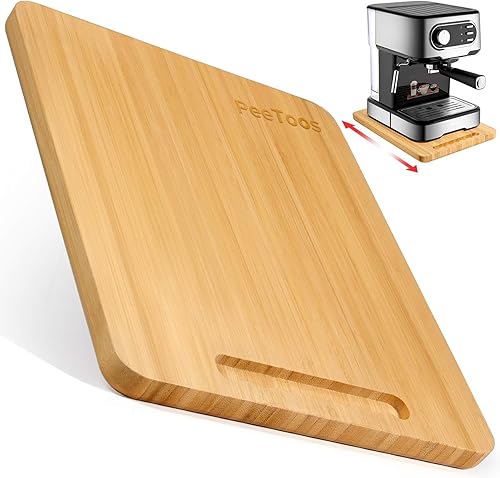 Bandeja deslizante de bambú para electrodomésticos de cocina pesados, deslizador de mostrador para batidora de pie, freidora de aire, cafetera,