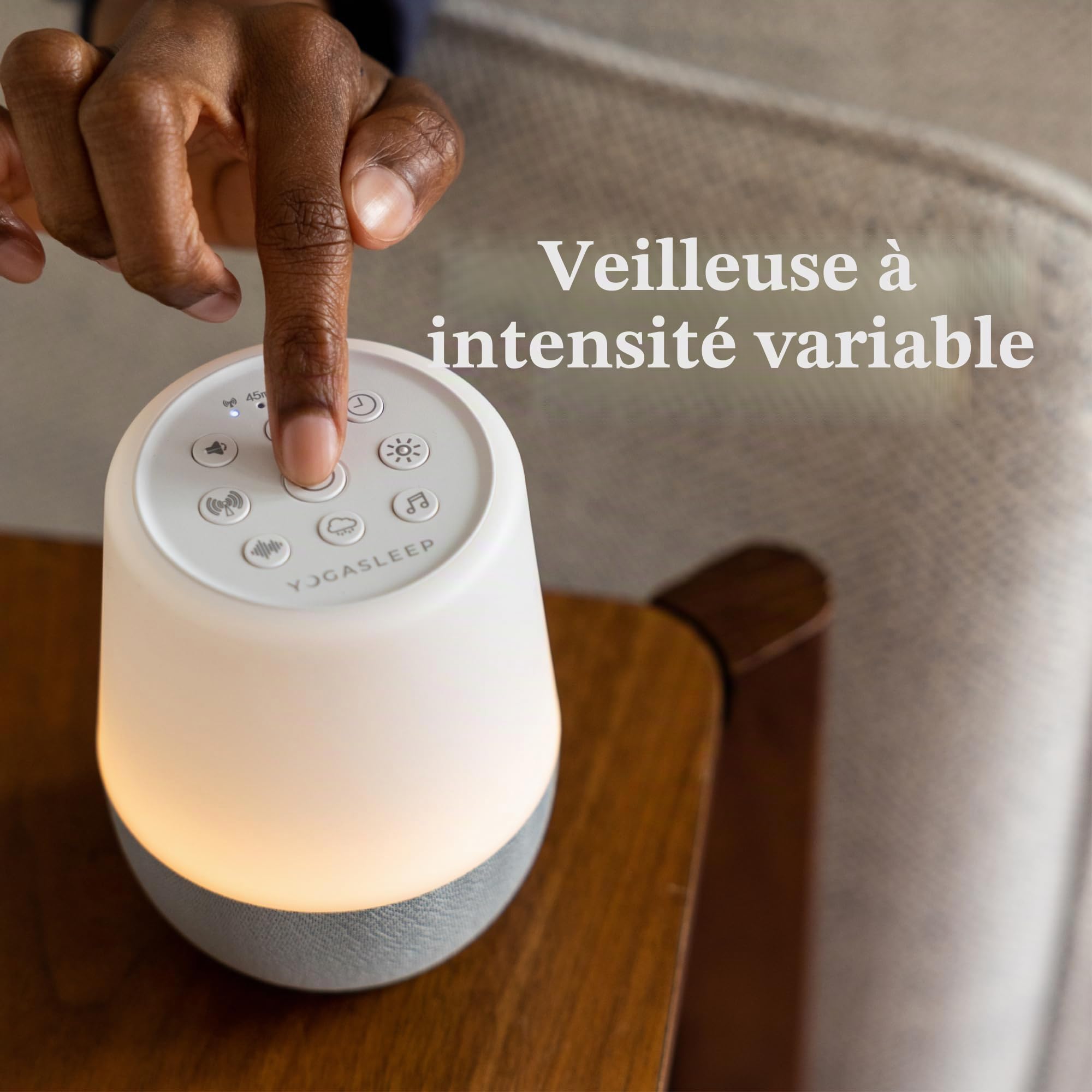 Yogasleep Machine à bruit blanc avec veilleuse et haut-parleur sans fil pour voyage, intimité au bureau, thérapie du sommeil pour adultes et bébés