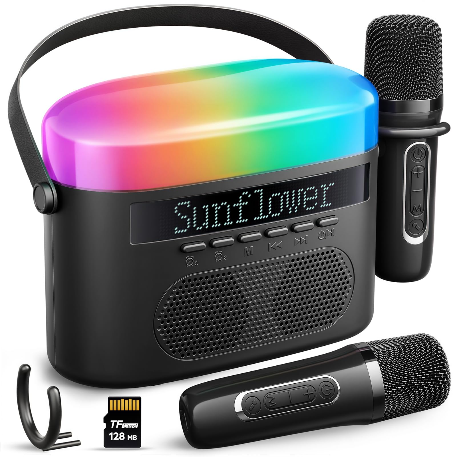 Amazon.com: Karaoke Machine for Kids & Adults with 2 Wireless Mics