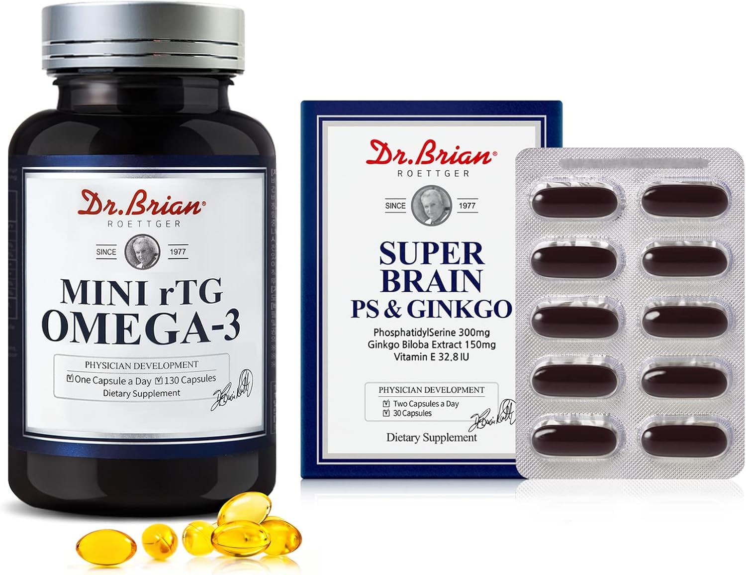 Dr.Brian Highly Absorbed rTG Mini Omega 3 Fish Oil 500mg