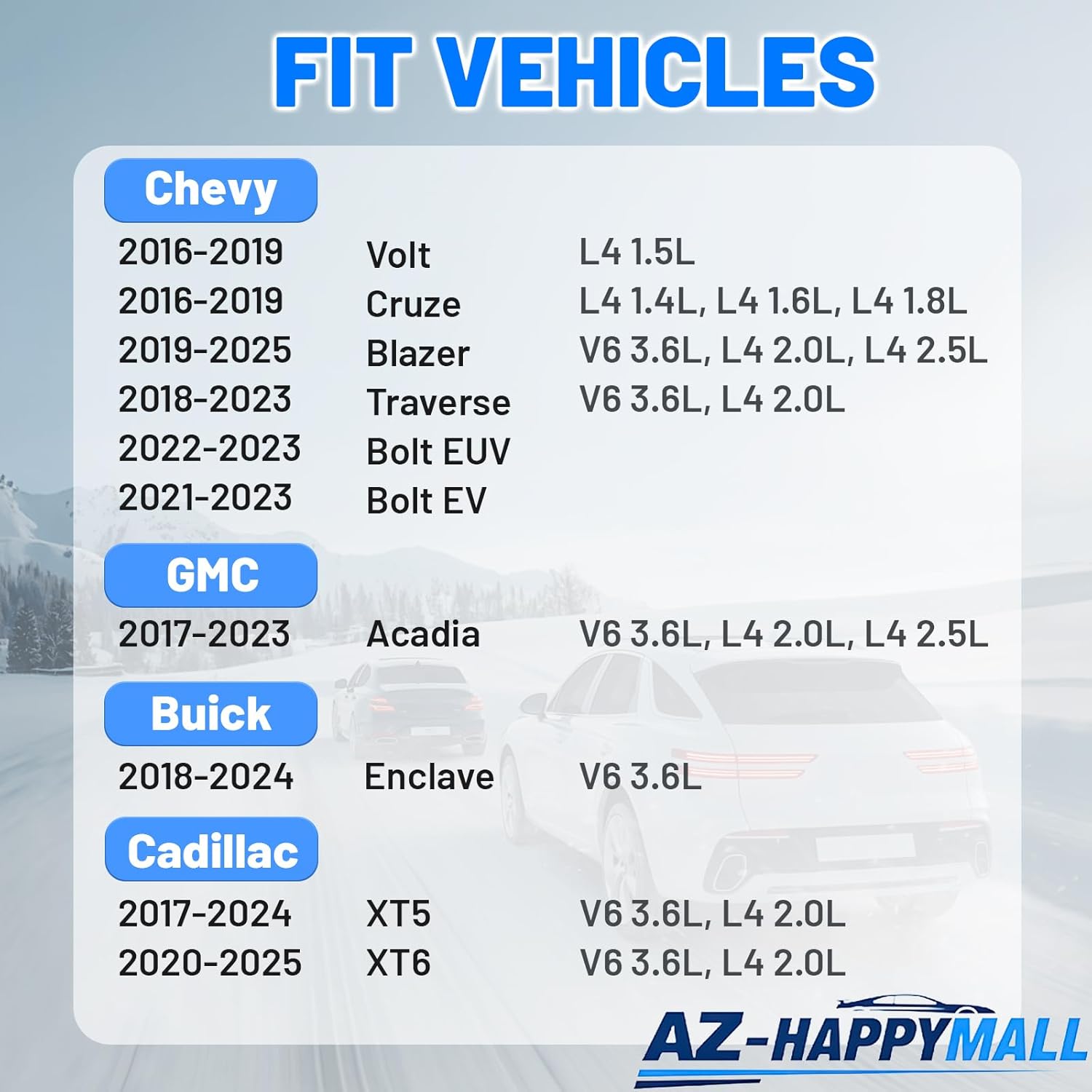 Front HVAC Heater Blower Motor with Brushless - Compatible with Chevy Cruze/Volt 2016-2019, GMC Acadia 2017-2019, Buick Enclave 2018-2024, Cadillac XT5 2017-2024, Replace# 700340