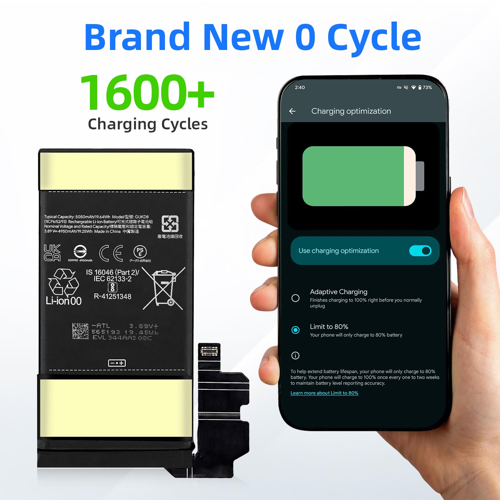 Okaka 極美品 Google Pixel8 バッテリー99% 交渉歓迎 Amazon.com: SHENMZ GUKD8 Replacement Battery Compatible with