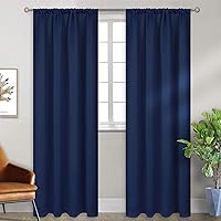 Vista 228 de Cortina opaca BGment con hueco por el que pasa la barra, 2 paneles