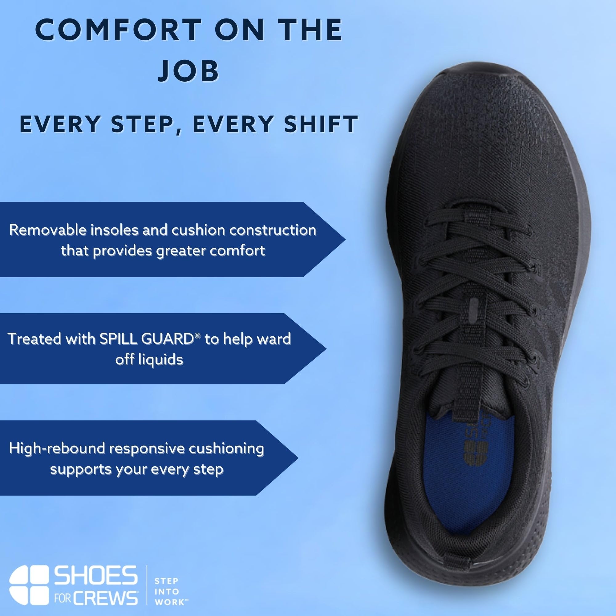 Shoes for Crews Zuecos de trabajo antideslizantes para hombres y mujeres – Zuecos unisex cómodos para el trabajo – ideales para la restauración, la gran distribución – Radium II CE