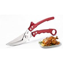 Stainless steel detachable automatic rebound heavy-duty kitchen scissors