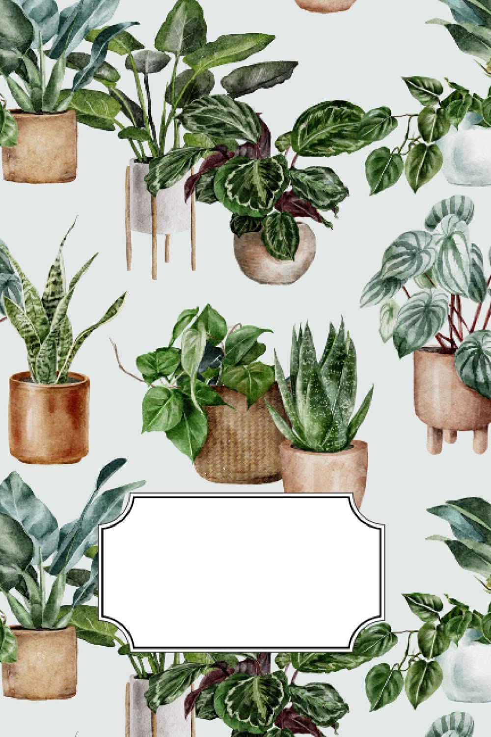 Plants Notebook: 6x9 Lined notebook, cute blank journal for journaling, house plants notebook, blank lined notebook
