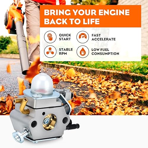 Miniatura 4 de Hipa Carburador PB-2100 para Echo PB2100 PB 2100 ES-2100 ES2100 PB-2155 Soplador de hojas Zama C1U-K42 C1U-K42A C1U-K42B Kit de mantenimiento
