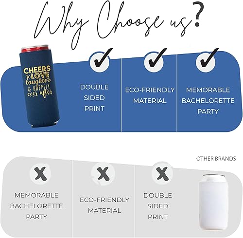 Vista 24 de Juego de 12 decoraciones para latas de boda, Cheers to Love Laughter and Happily Ever After, decoración de cena de ensayo de boda, despedidas