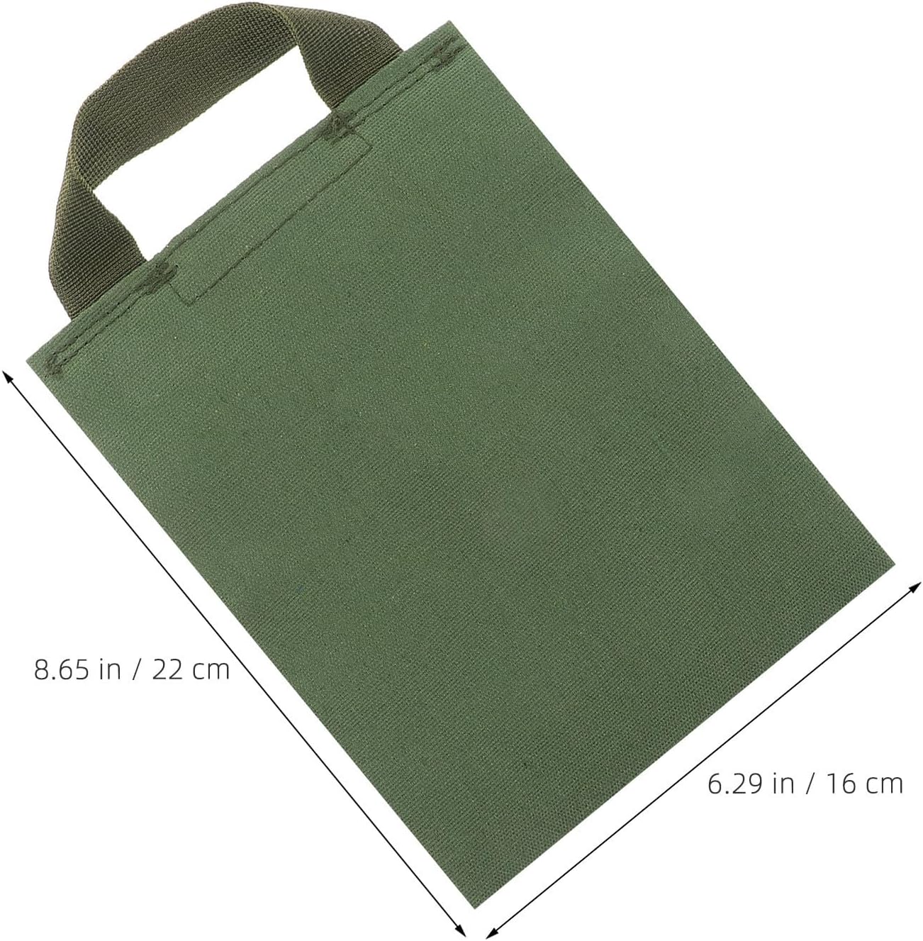 Canvas Yoga Weight Sand Bag 1.5kg Long Flat Training Bag | Metal D-ring, Strong Straps, Portable Build, Secure Attachment for Outdoors, Suitable for Beginners and Advanced Athletes
