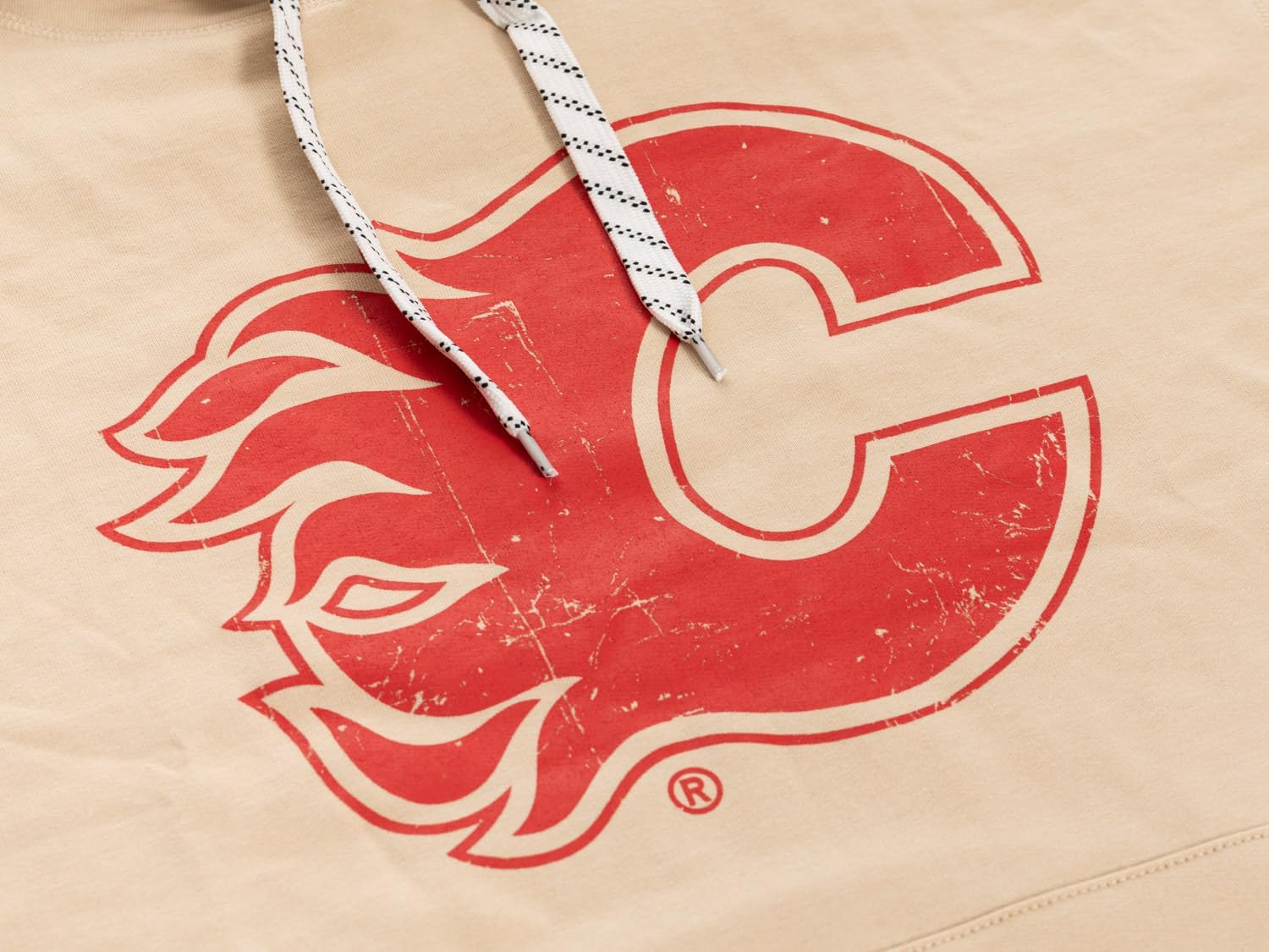 Calhoun NHL Men's Retro Heritage Pullover Hoodie | Cotton Fleece, Classic Front & Sleeve Prints