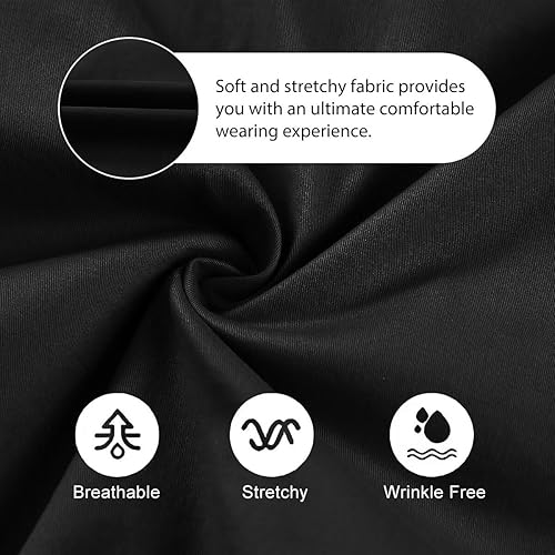 Miniatura 4 de Pantalones cortos cargo para hombre, cintura elástica, cordón elástico, pantalones cortos de golf al aire libre con 6 bolsillos