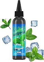FURUN Peppermint Ice Cream Aroma Concentrate, High Dose Food Flavour, 20 ml Aroma in 120 ml Bottle, Easy Mixing, Cool Mint Aroma for Drinks DIY