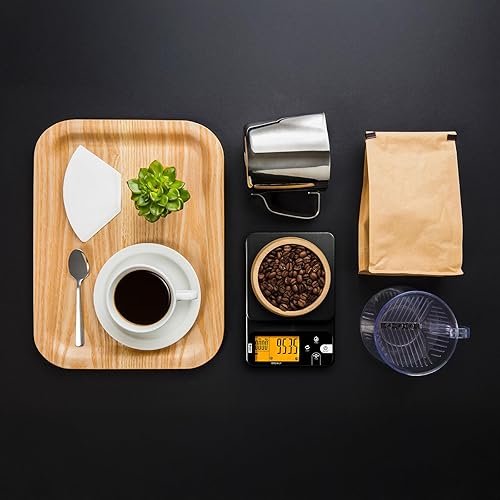 Miniatura 43 de Polit KPT-EVO - Báscula digital para alimentos, báscula recargable precisa de 0.02 oz con bandeja de acero inoxidable, capacidad de 13 libras, ideal