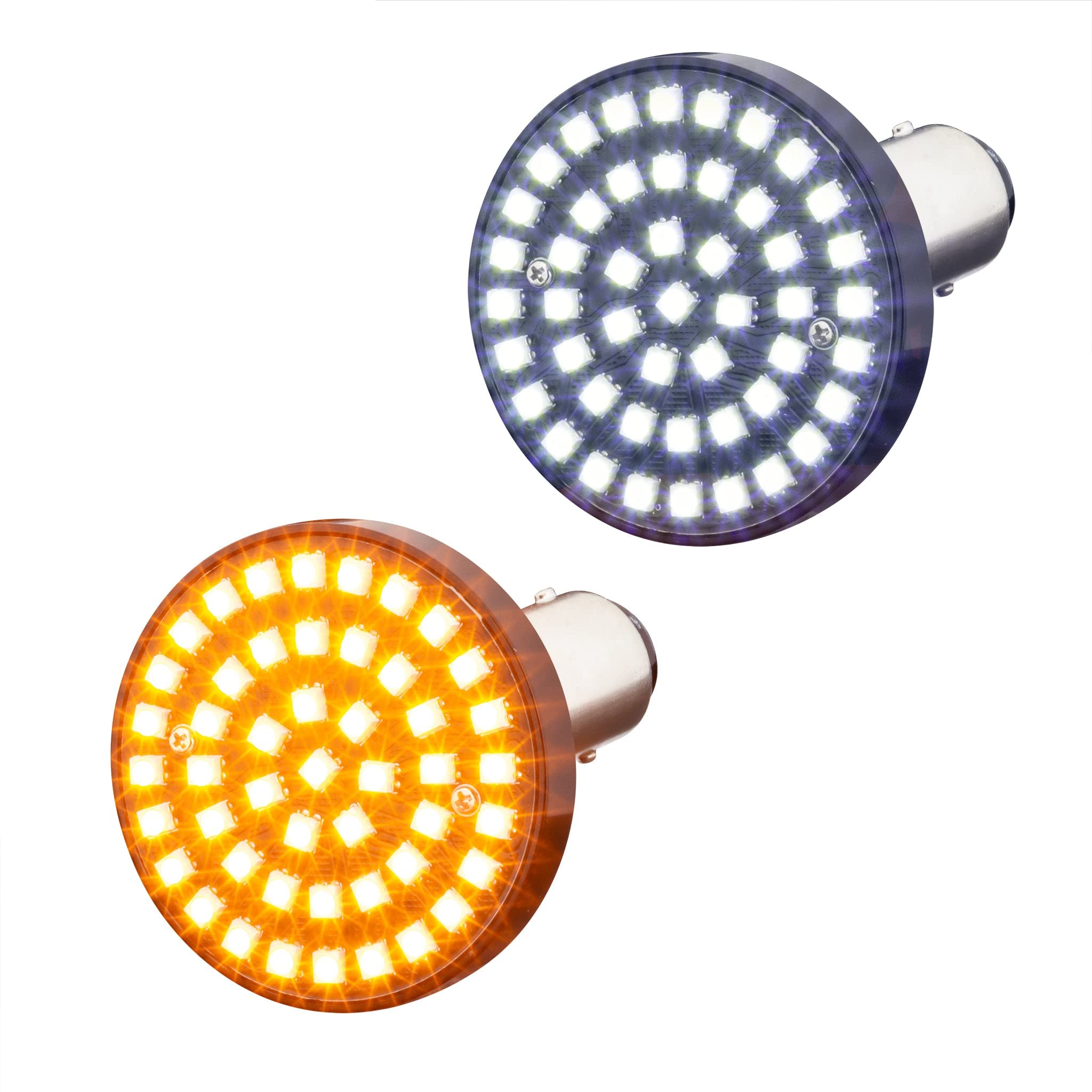 Eagle LightsEagle Lights SUNBURST Front 2 inch LED Turn Signals with White Running Lights for Harley Davidson Motorcycles