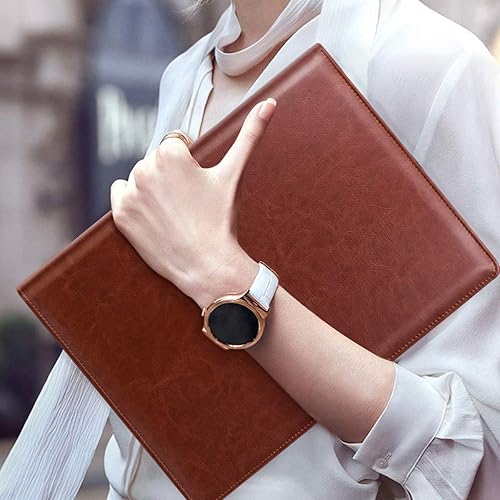 Vista 166 de WAVEYU Funda tipo cartera para mujer, bonita carpeta de cubierta de padfolio, organizador de documentos legales para Girasol