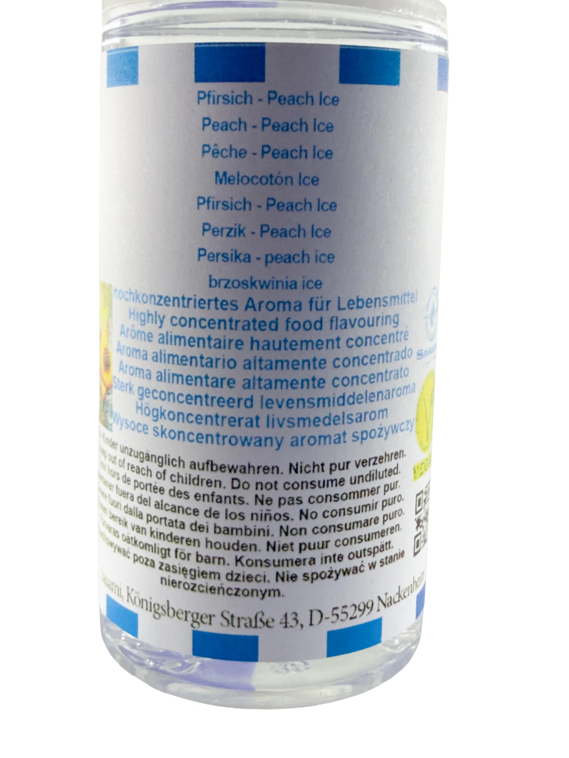 Pfirsich - Peach Ice aroma concentrato - vegano - Sasami - 100ml