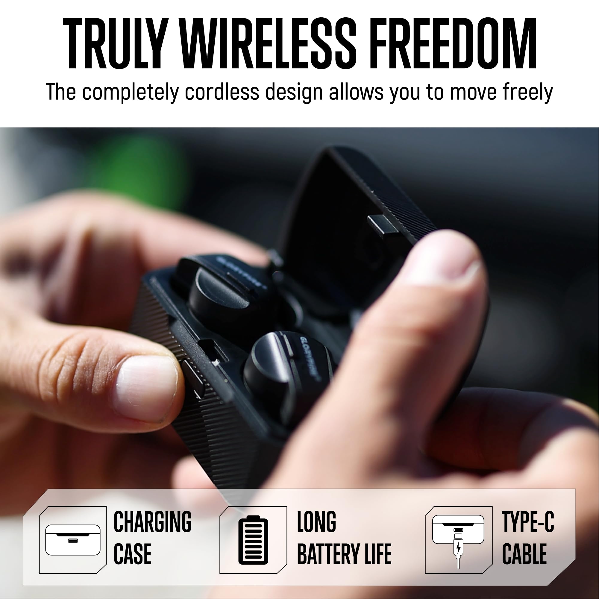 GLORYFIRE Tappi per le orecchie di protezione per le orecchie Bluetooth per la protezione dell'udito del campo di tiro 26dB riduzione del rumore
