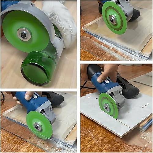 Miniatura 4 de dophee Disco de corte de vidrio, ruedas de corte de diamante ultrafinas de 4 pulgadas para amoladora angular, rueda de hoja de sierra de diamante