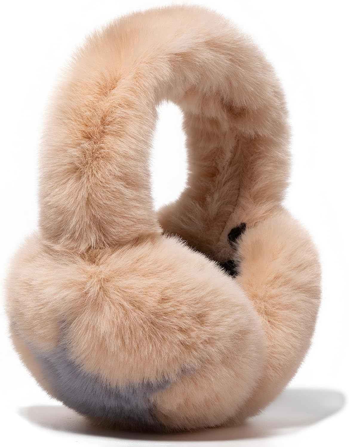 Fuzzy Earmuffs for Women Foldable Trendy Star Pattern Ear Covers Plush Headband Outdoor Windproof Cute Ear Warmers - Image 2