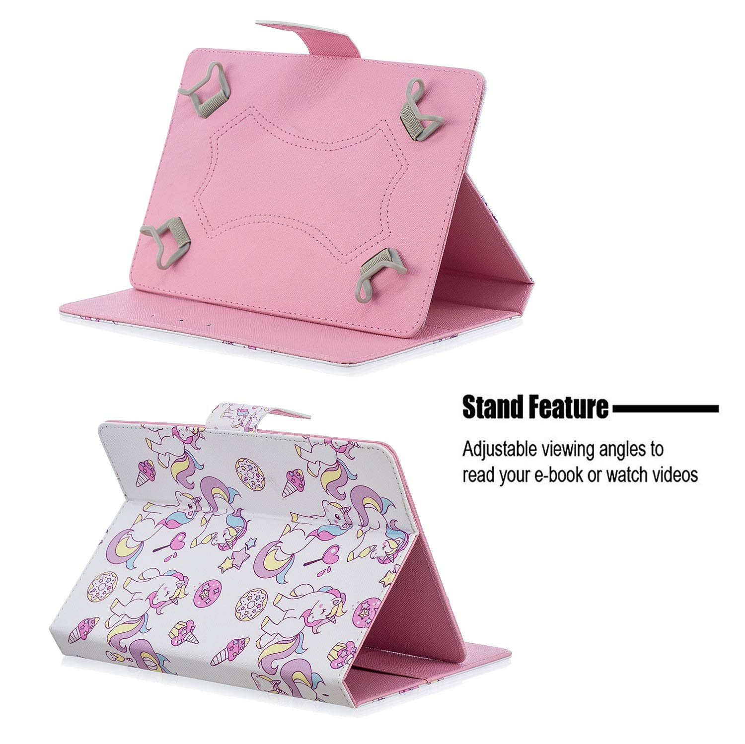 Custodia Universale per 8 Tablet, Portafoglio Cover Protettiva Con