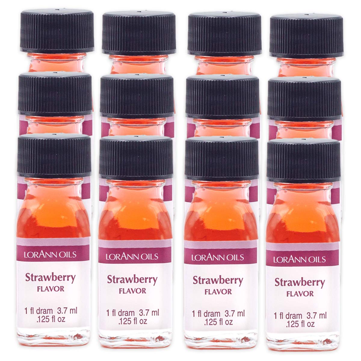 LorAnn Strawberry Super Strength Flavor - 4 Ounce Bottle For Candy Making & Baking