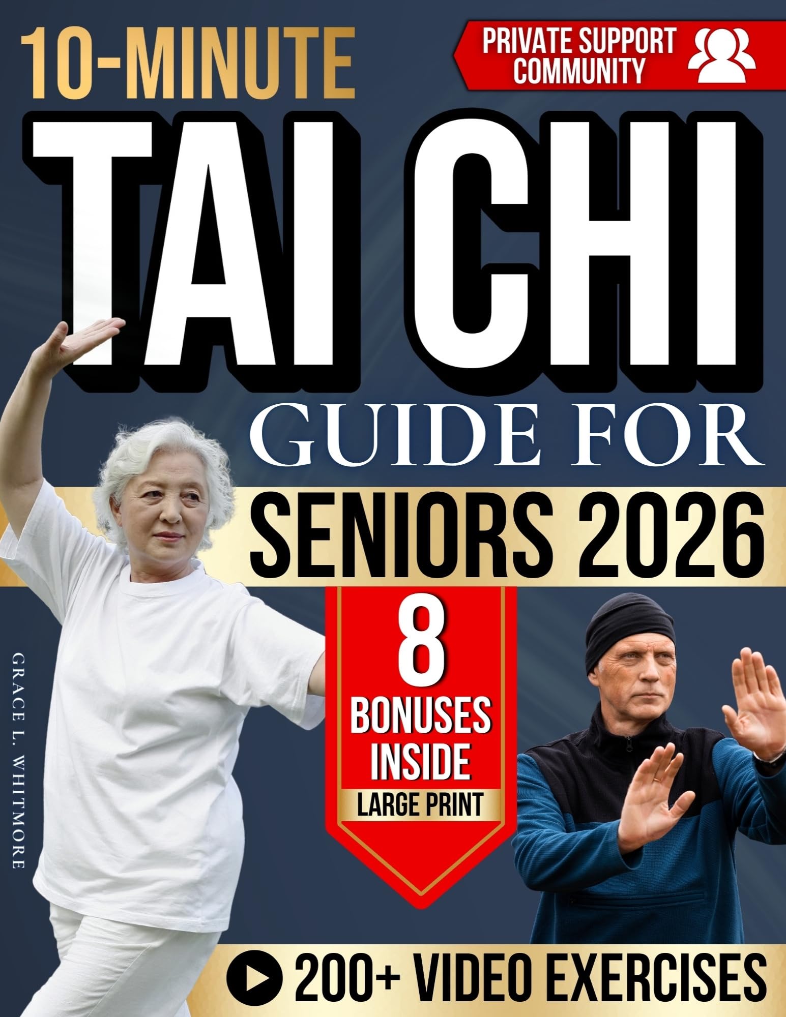 10-Minute Tai Chi Guide for Seniors: Gentle Moves With Large Print and Videos to Loosen Stiff Joints, Regain Balance, and Finally Feel Safe Walking Even If You’ve Been Inactive for Years