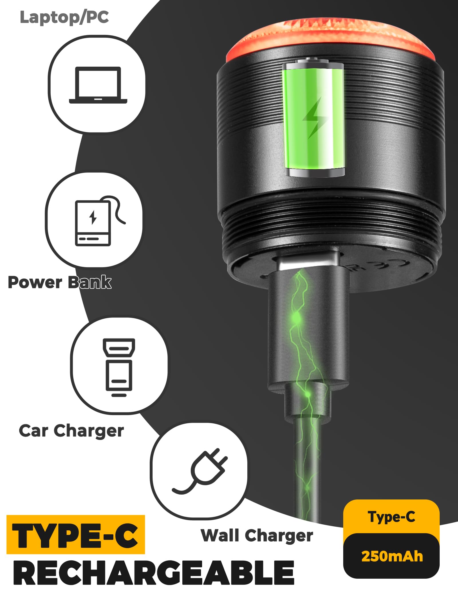 ROCKBROS Luz Trasera para Bicicleta con Sensor de Freno Vibración, Luz LED Inteligente Recargable USB, Impermeable IPX6 y 5 Modos, Brillante Roja para Ciclismo MTB, Bicicleta de Carretera