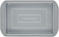 Vista 12 de Farberware Bandeja antiadherente para hornear con tapa, molde antiadherente para pasteles con tapa, rectangular, 9 x 13 pulgadas, color gris