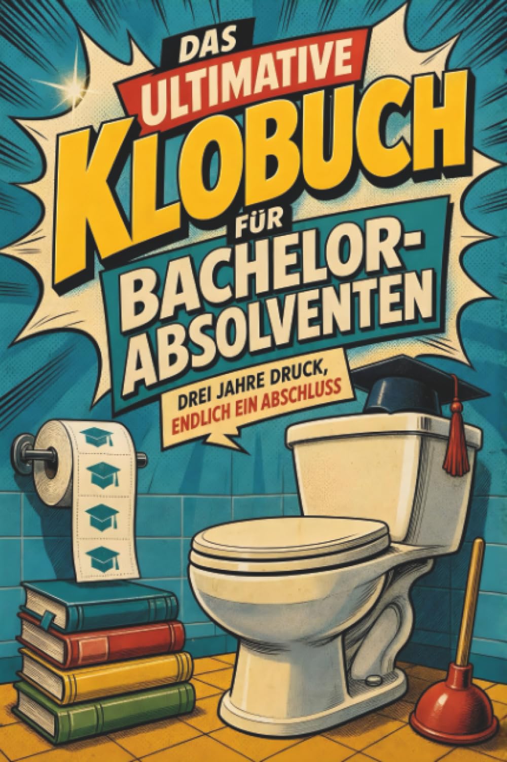 Das ultimative Klobuch für Bachelor-Absolventen: Drei Jahre Druck, endlich ein Abschluss. Lustiges Geschenk für Bachelor, Uni-Ende und Abschlussarbeit