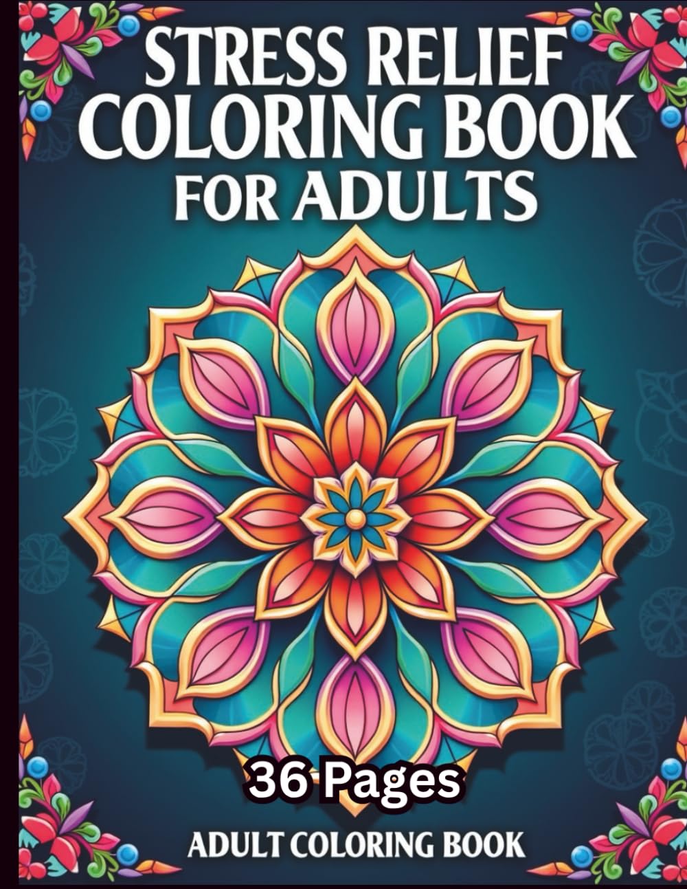 stress relief coloring book for adults