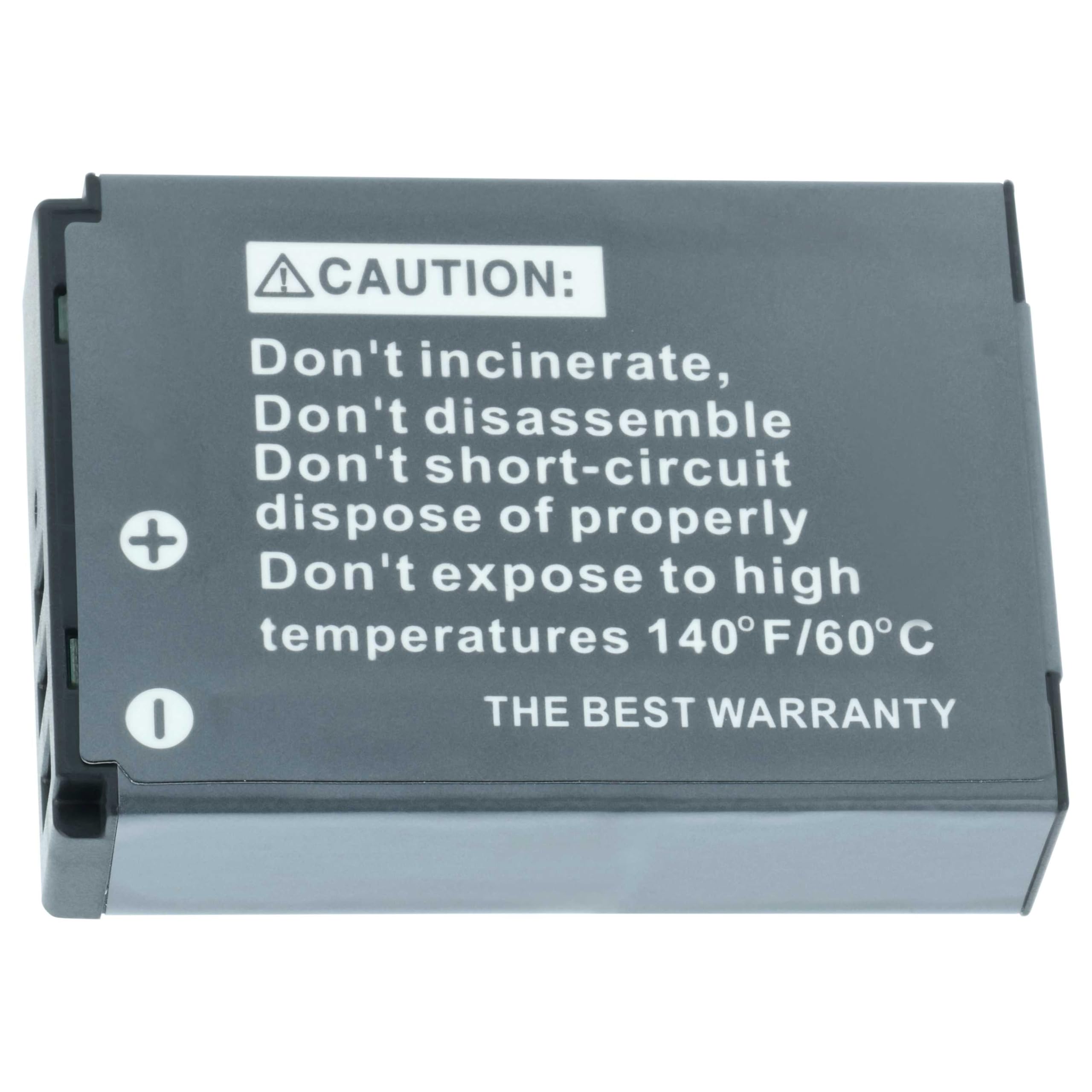 vhbw Zamiennik akumulatora do Kodak LB-070 | Do aparatu (1150 mAh, 7,4 V, litowo-jonowa)