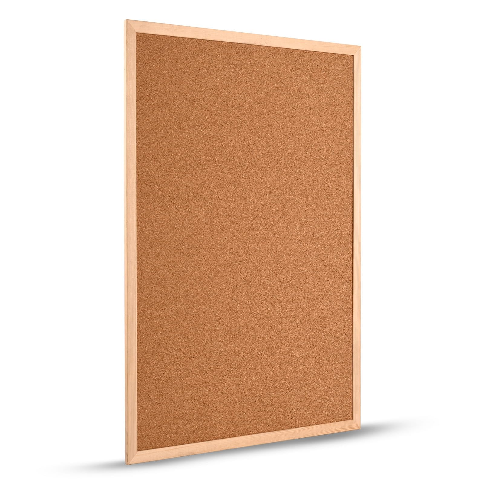 MG Design Tableau en liège avec cadre en bois 90 x 120 cm Naturel – organiseur pour notes, photos et plans pour la maison, le bureau et l'école