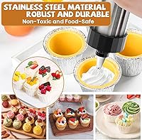 Vista 2 de Pistola de prensa de galletas negra - Kit de prensa de galletas Spritz con 12 discos y 6 puntas de tubería Perfecto para Acción de Gracias